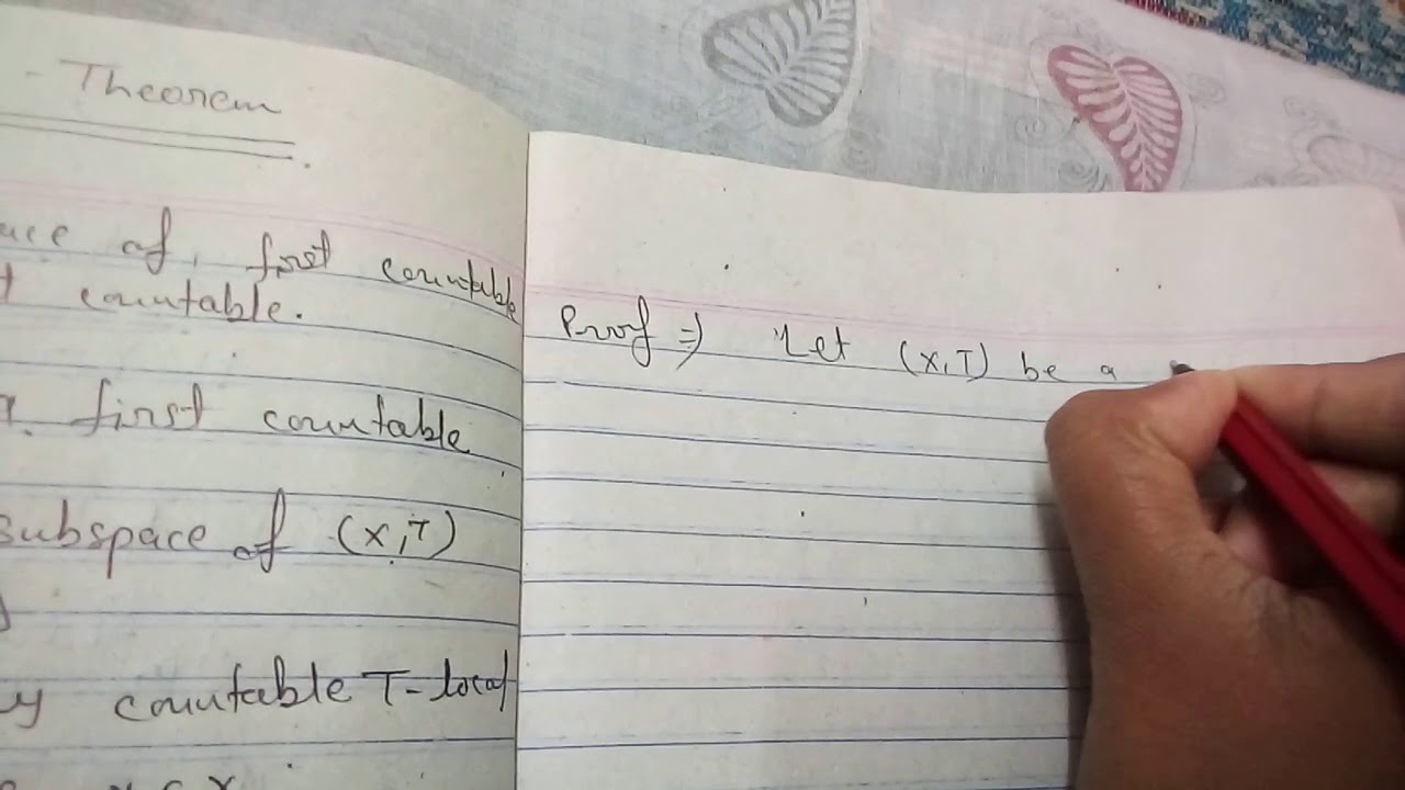 Axioms of Countability Theorems part - 1 / Topology / Maths
