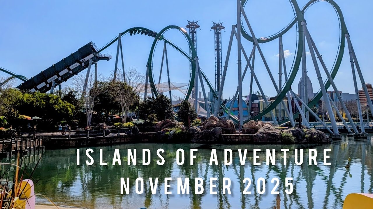 Rollercoaster watching at Islands of adventure, Universal Orlando November 2025 #adventureswithken 