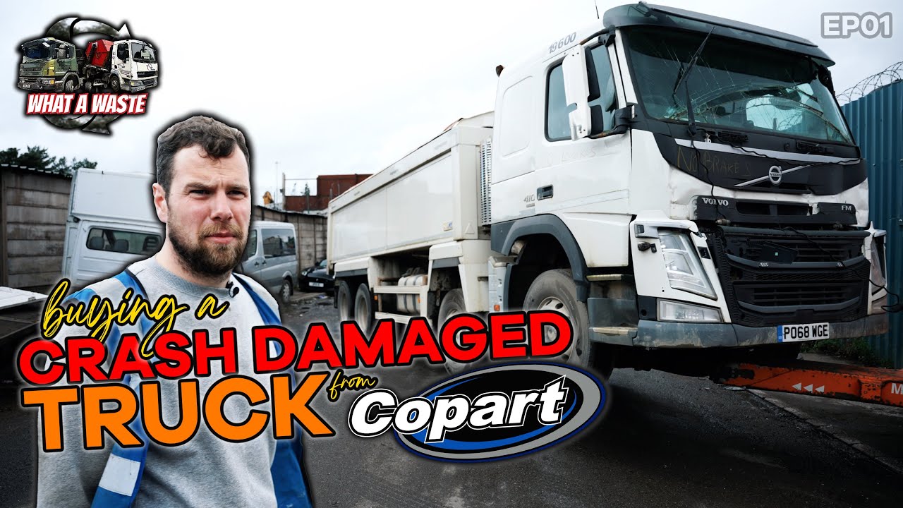 BUYING A CRASH DAMAGED TRUCK FROM COPART - EP01 #whatawaste