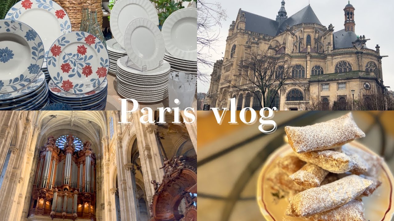 マルディグラに食べる揚げ菓子ベニエ🇫🇷教会でオルガンの演奏を聴く休日の午後【vlog】