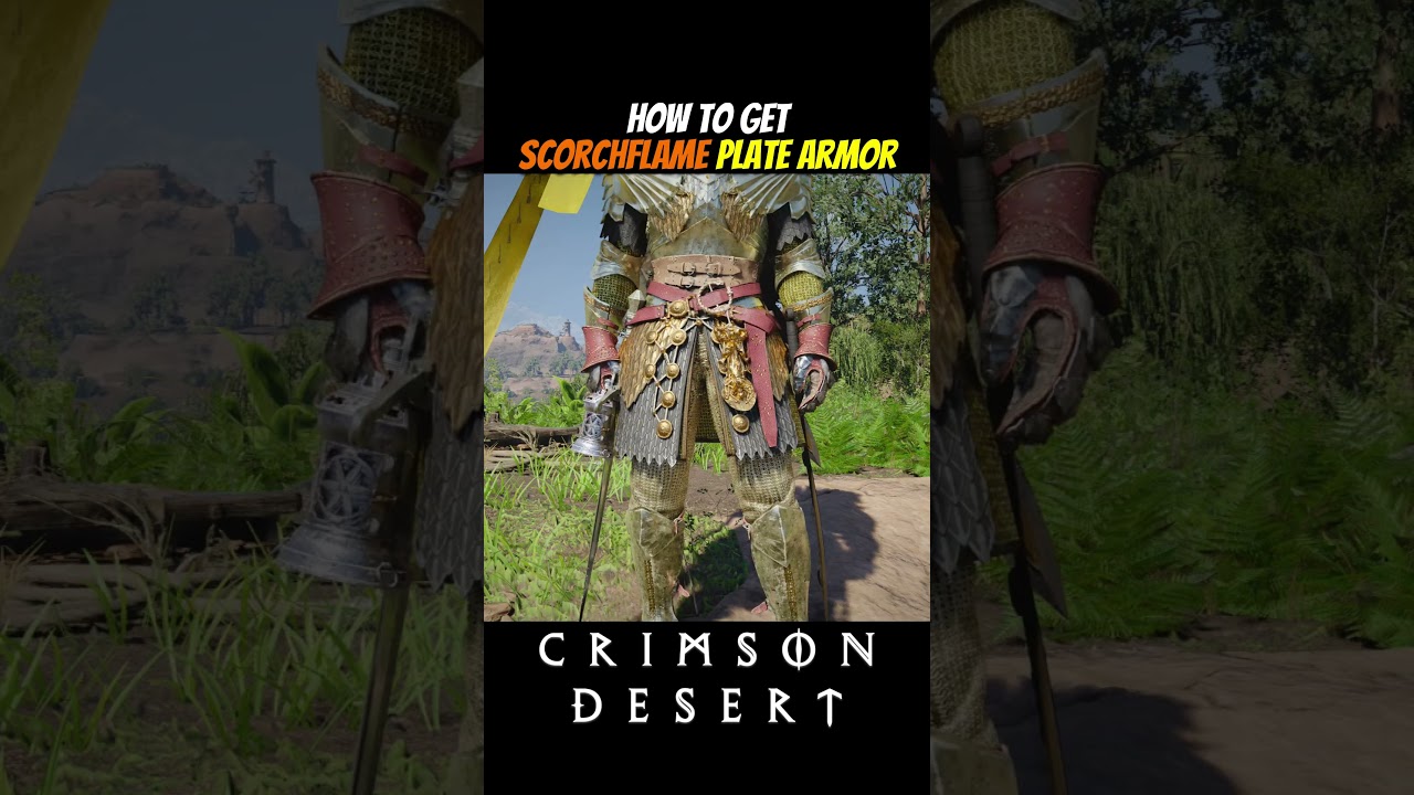 Scorchflame Plate Full Armor Set | Crimson Desert
