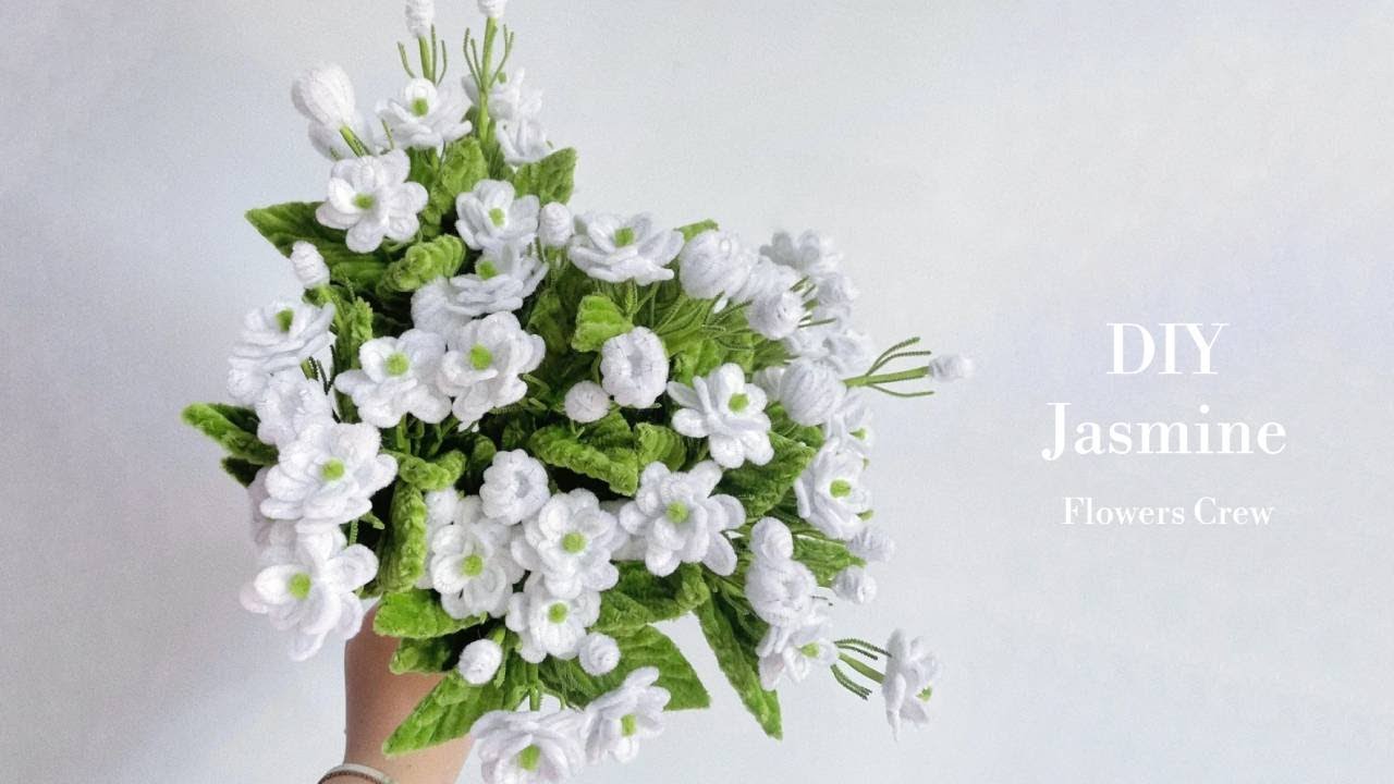 DIY Jasmine Flower | How to Make Flower with Pipe Cleaners | Easy & Fun Craft