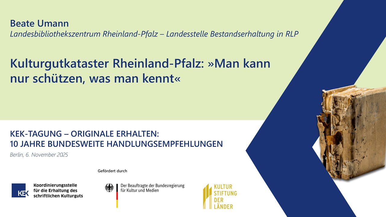 Beate Umann: Kulturgutkataster Rheinland-Pfalz – „Man kann nur schützen, was man kennt“