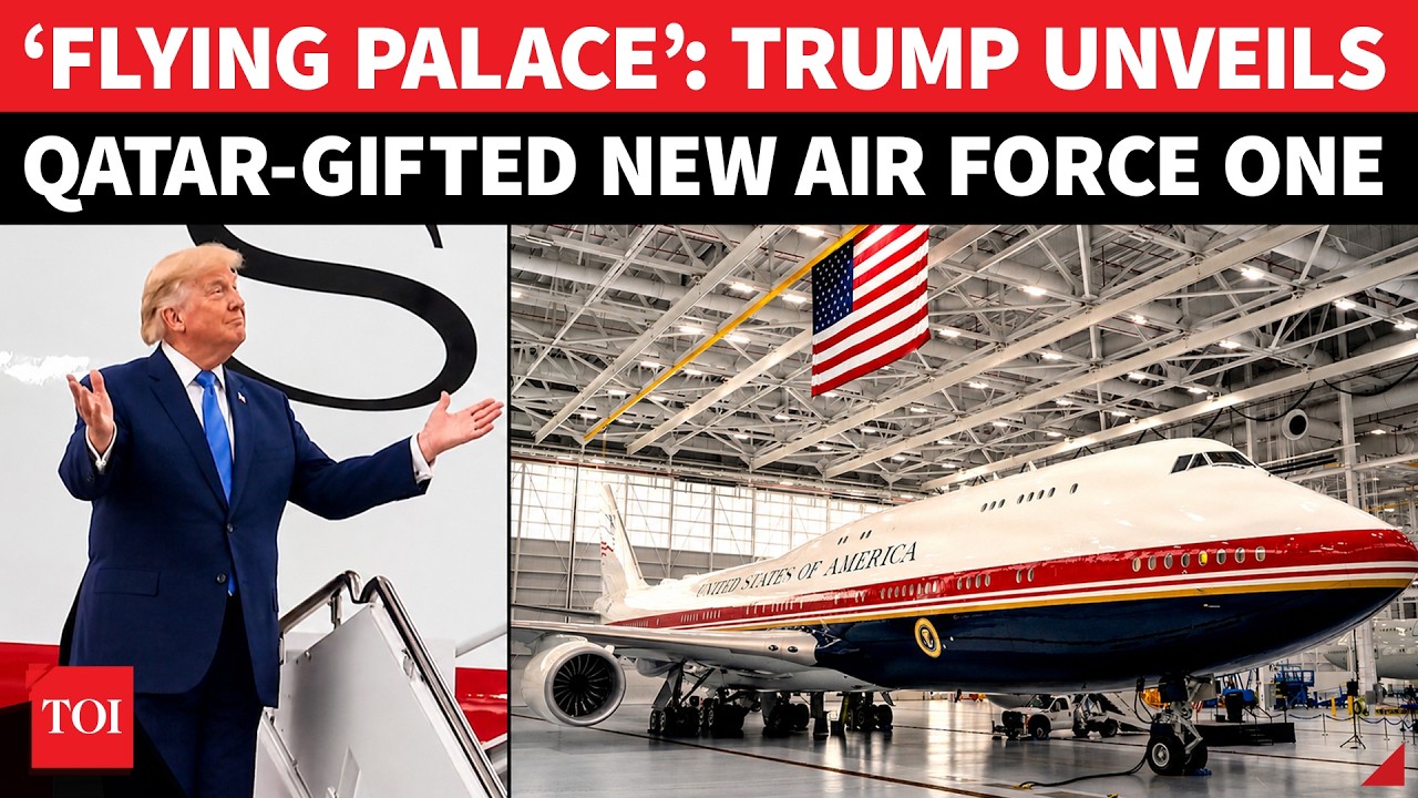 Inside Trump&rsquo;s Lavish New Air Force One: Qatar-Gifted Boeing 747 Gets Presidential Makeover | WATCH