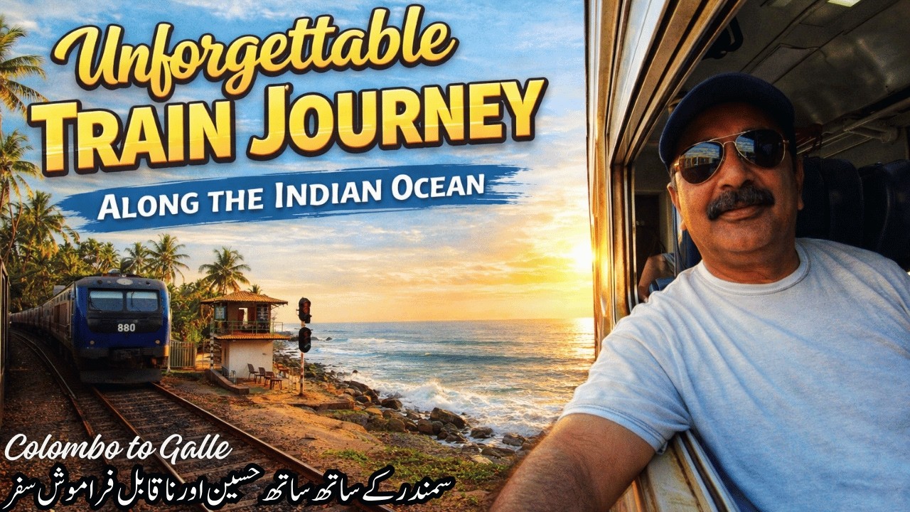 Unfogettable Train Journey Along the Indian Ocean | 9 Train Crossings | Colombo to Galle | SriLanka