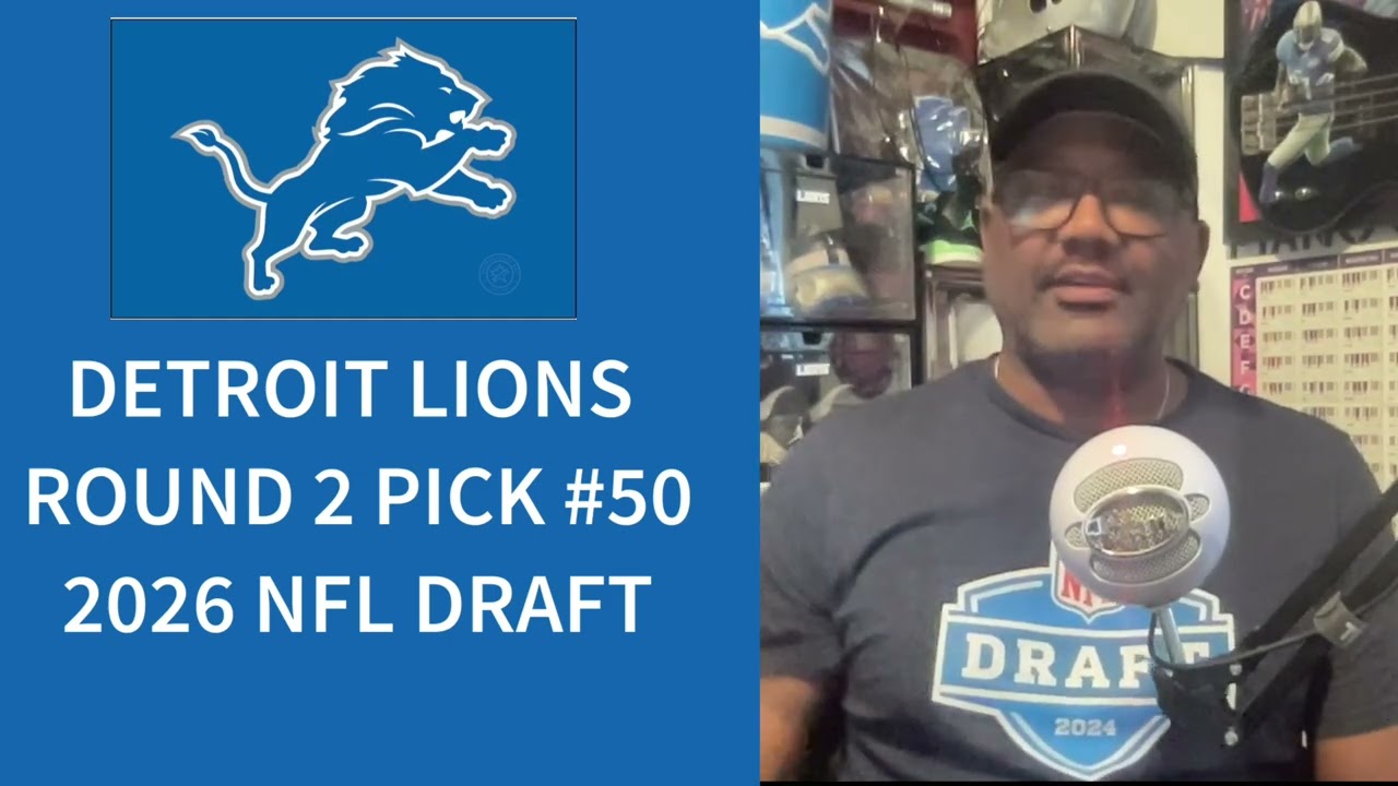 Detroit Lions 2026 NFL draft rounds 1-4 with Detroit Damon