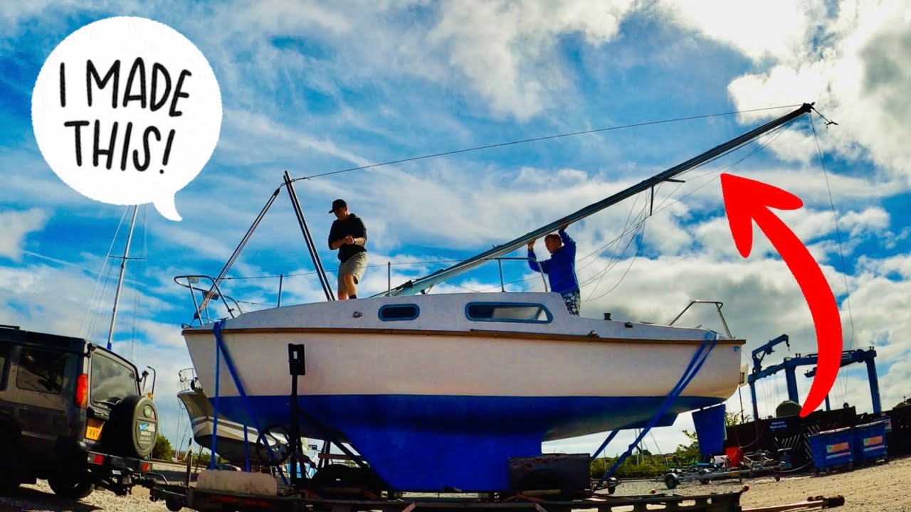How To Make An A-frame To Raise And Lower A Mast! Sailing Meraki | Ep.43