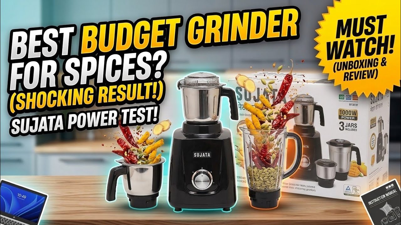 SUJATA MG01 | SUJATA Mixer Grinder 3 Jar 1000 Watt | Most Powerful And Popular MG