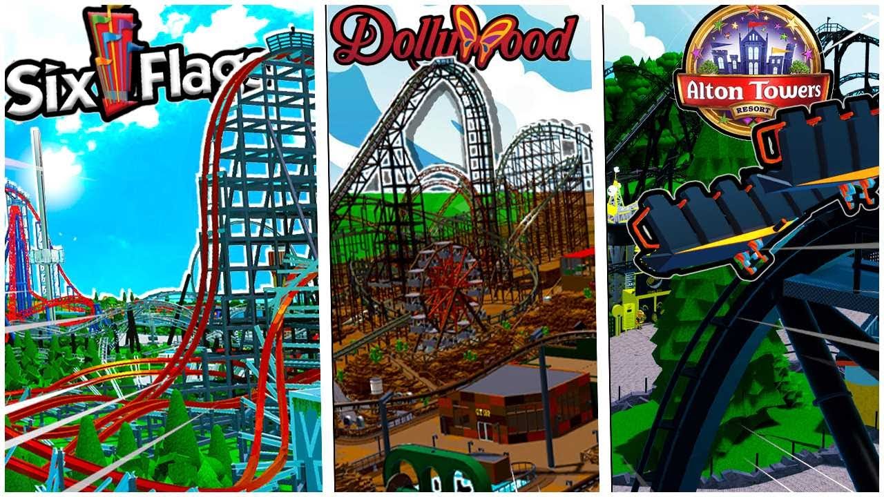 *САМЫЕ* РЕАЛИСТИЧНЫЕ МЕГАПАРКИ в Theme Park Tycoon 2! 😲 — Six Flags, DollyWood, Alton Towers и МН...