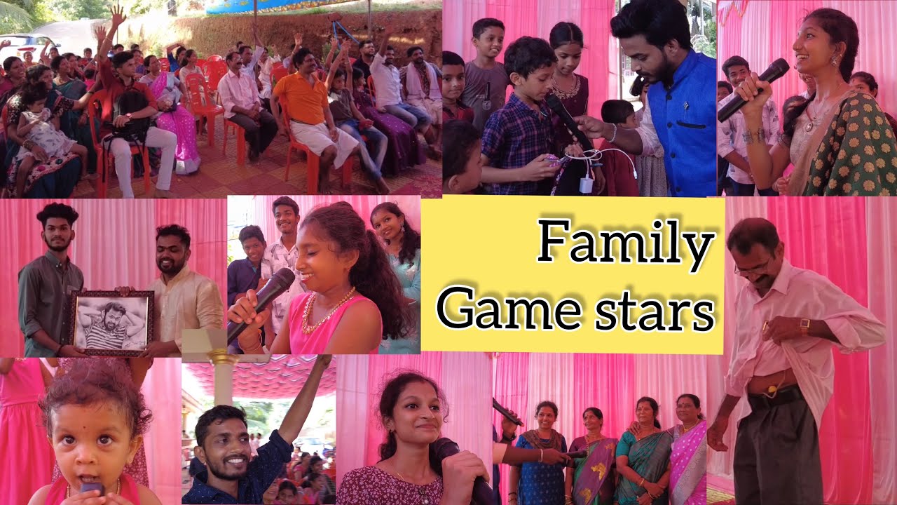 Family  Stars Game |anniversary| PrajnaAcharya