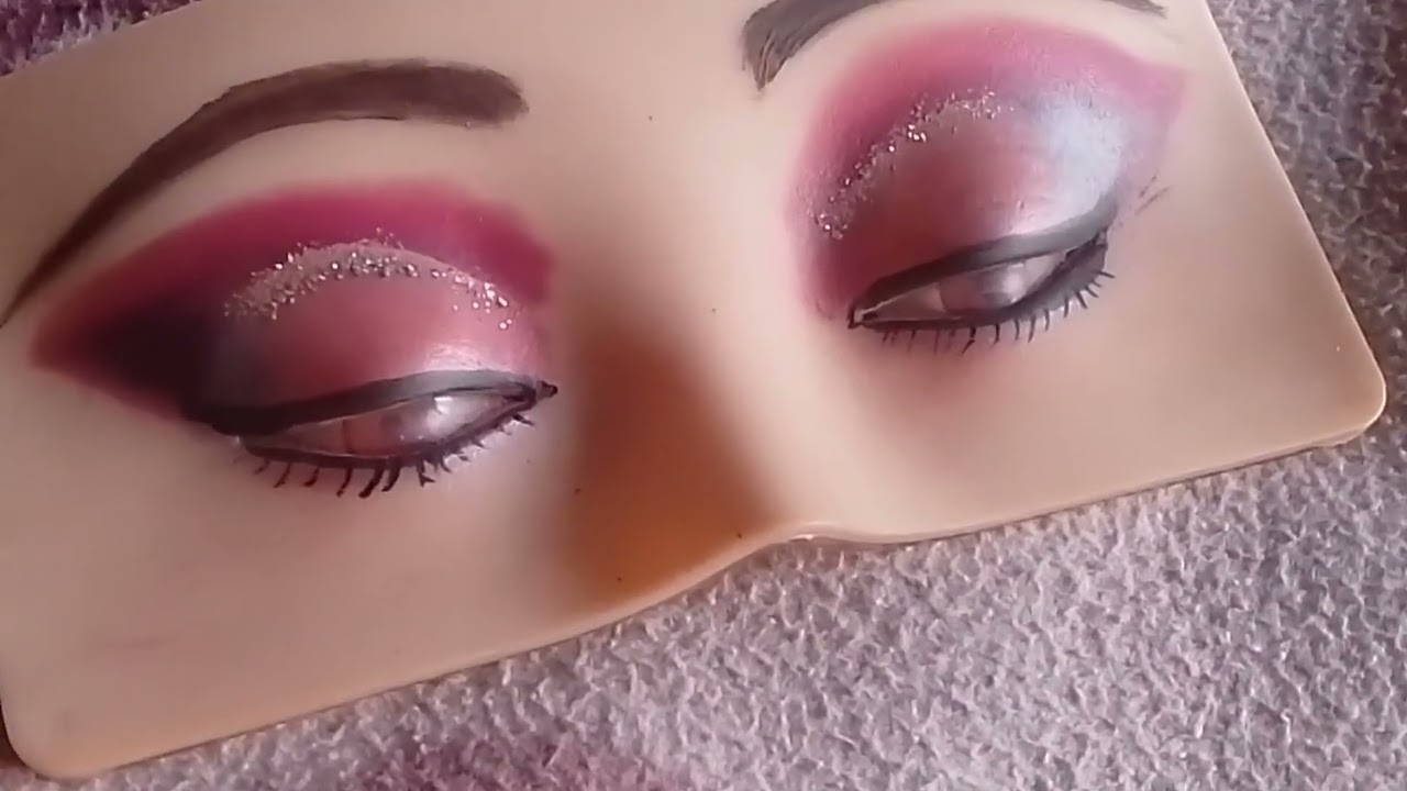 Haf cut cress eye mekeup totutial on dummy 🤩 step by step 