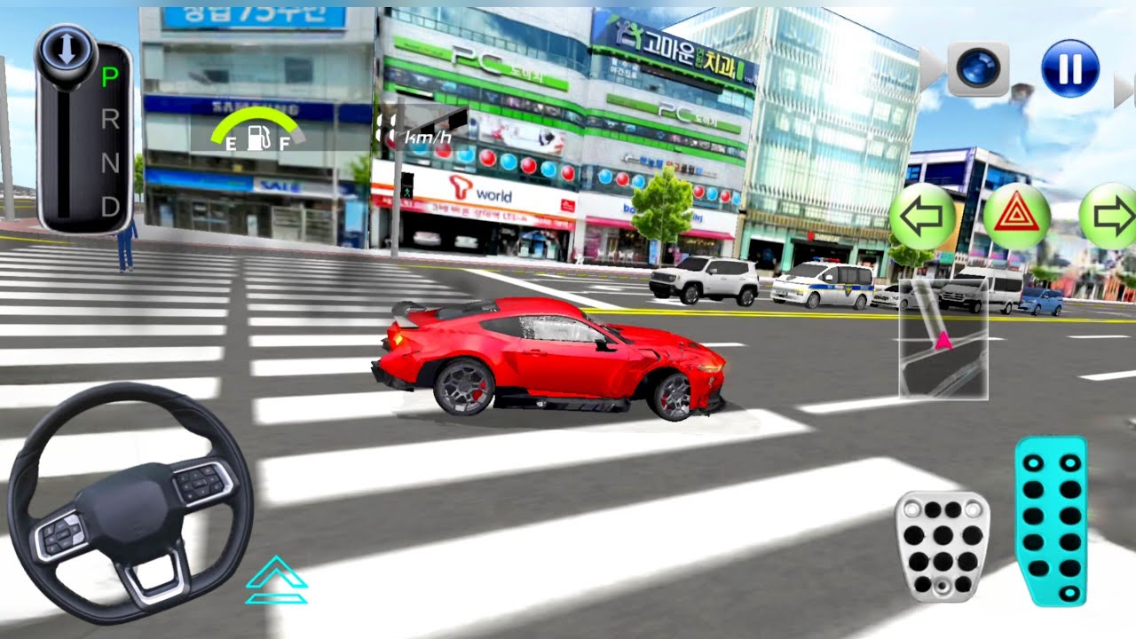 New Red Ford Mustang GT Gameplay parking 3d Classic Games #gameplay #cargame 