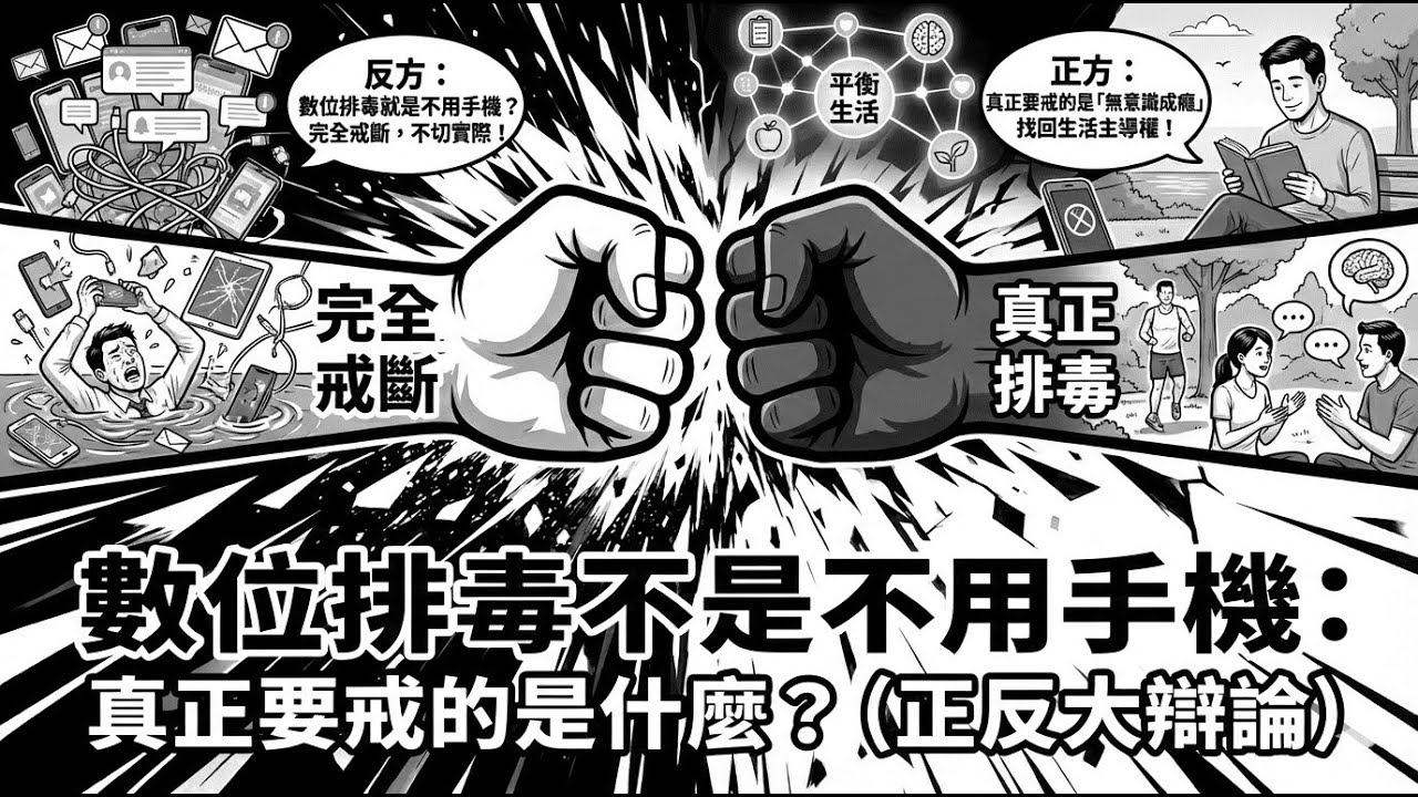 《時事！辯個明白》EP27 數位排毒不是不用手機：真正要戒的是什麼？