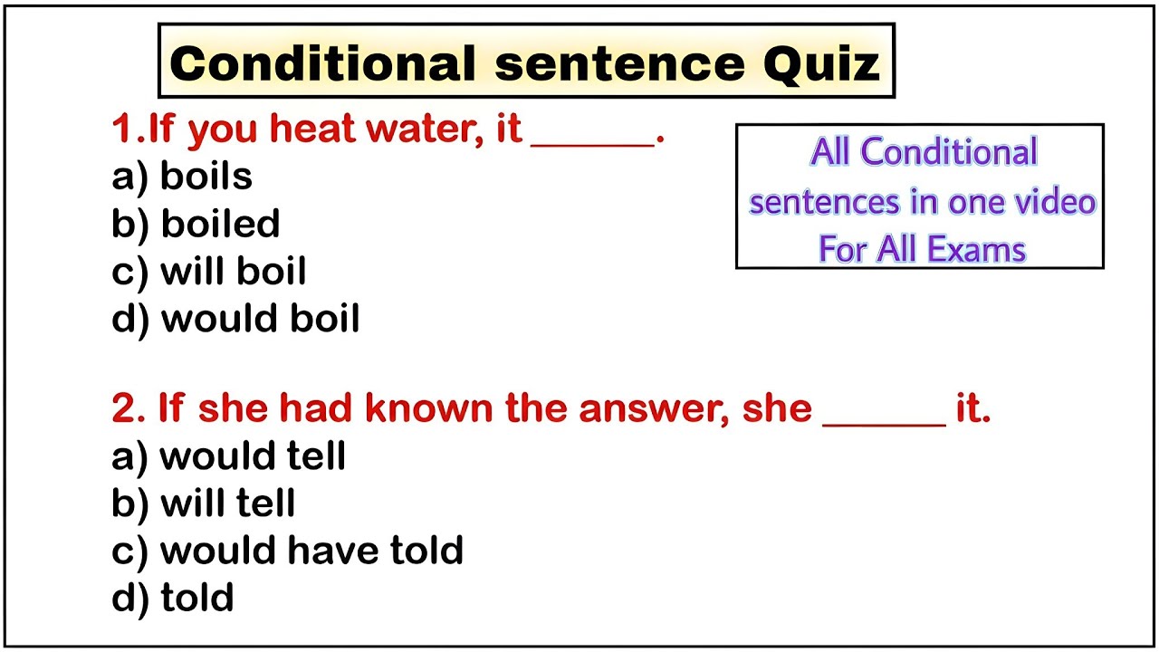 Conditional Sentences Quiz | English Grammar Test for SSC, TET, CTET, TGT, PGT & 10th–12th