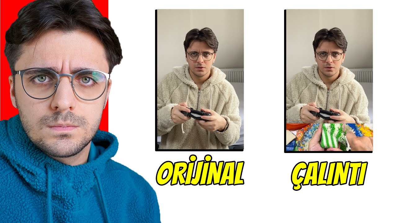 İÇERİĞİMİ ÇALAN YOUTUBERI İZLEDİM (HER ŞEY AYNI)