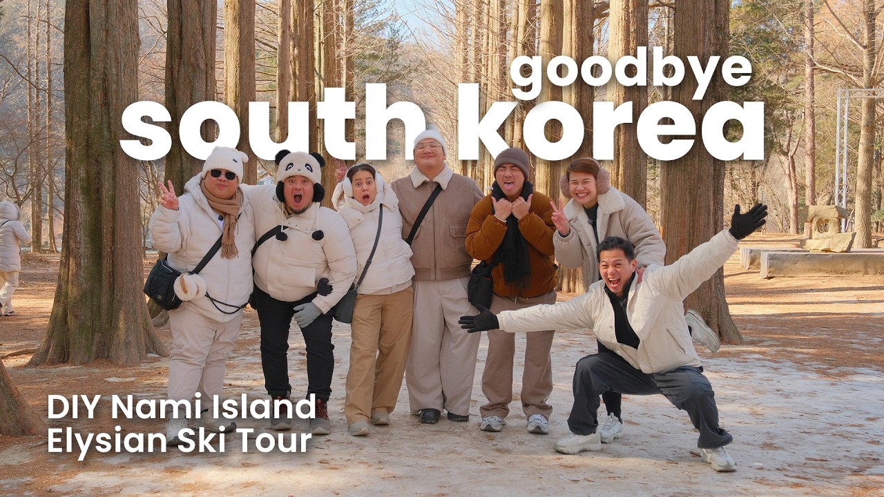 Korea Vlog: DIY Nami Island + Elysian Ski Tour | Travel Guide JAN 2026