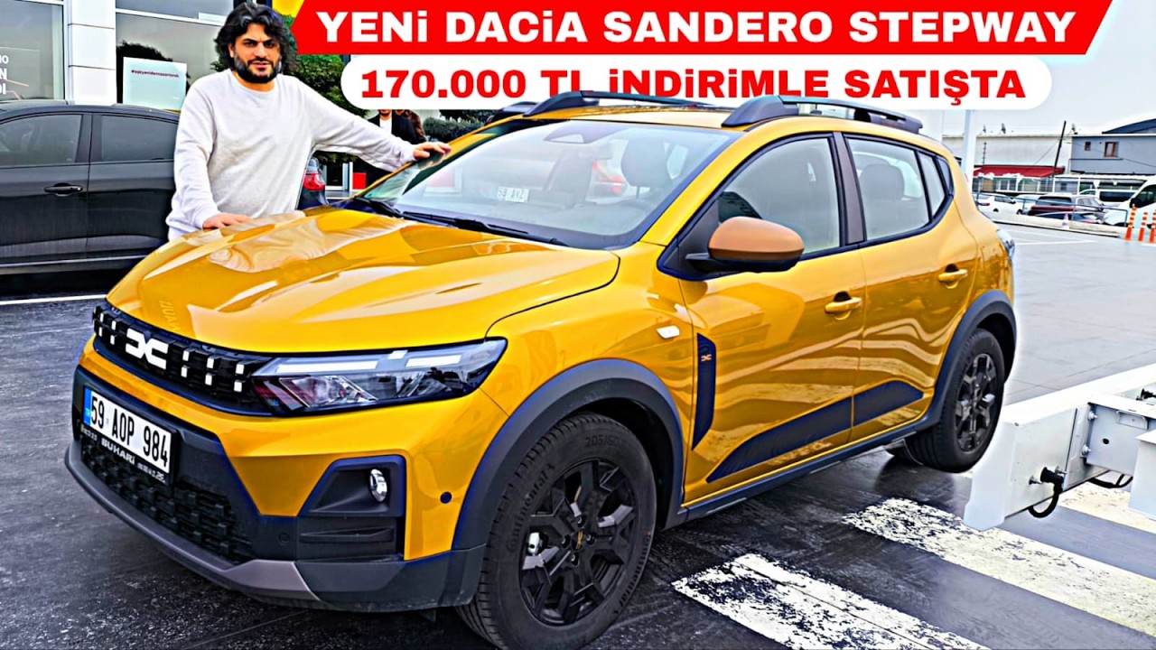 170.000 TL İNDİRİMLE YENİ DACİA SANDERO STEPWAY SATIŞTA SUNROFF BİLE VAR ARAÇTA