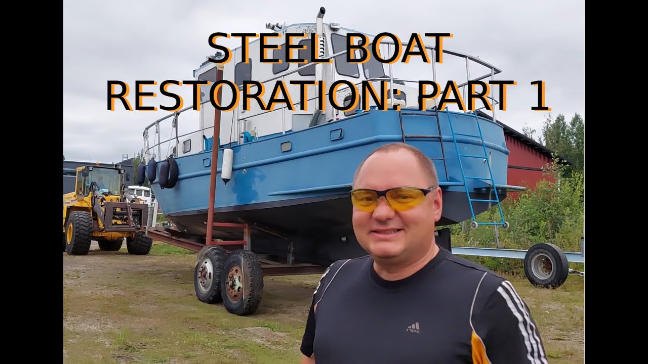 1997 Steel boat restoration - Part 1 Will it start? (English)