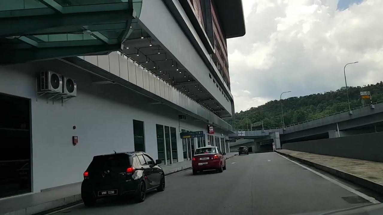 Driving into Terminal Bersepadu Gombak Integrated Terminal TBG Rail LRT ECRL Bus Selangor Malaysia