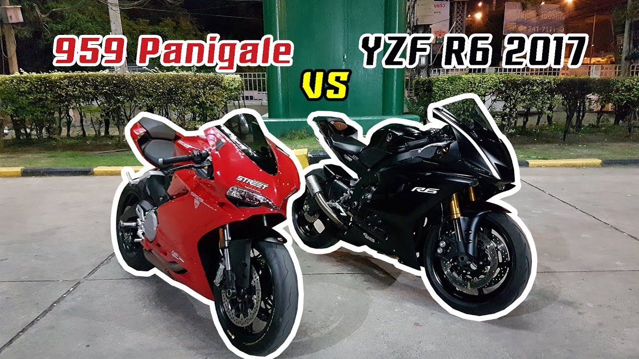 R6 2017 VS 959 Panigale // R6 Top Speed 273! ใครจะอยู่ใครจะไป