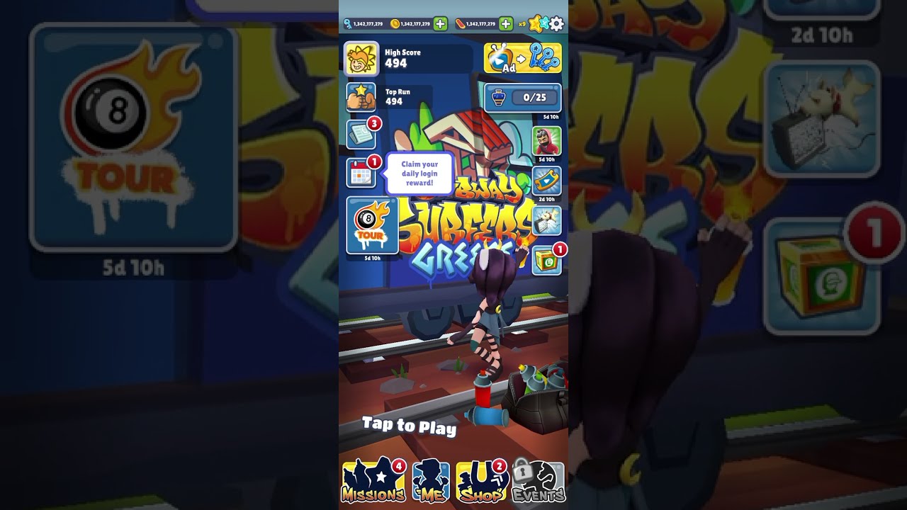 Subway Surfers unlimited cash and coin all character unlock 