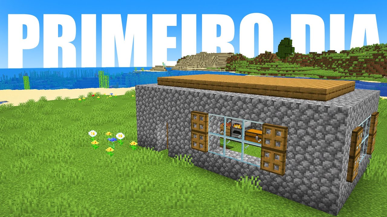 Minecraft Sobreviv&ecirc;ncia - Primeiro Dia #01 Manyacraft