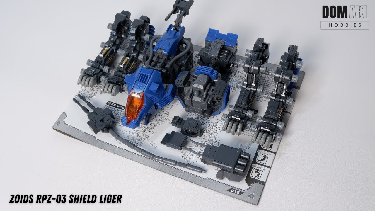 Shield Liger 1/72 Scale Zoids Satisfying Building Unboxing (ASMR)