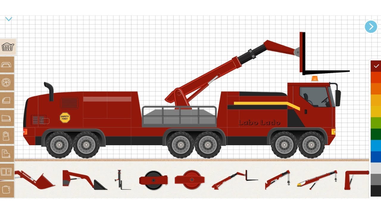 Building a Epic Lifting Crane Truck in Labo Simulator