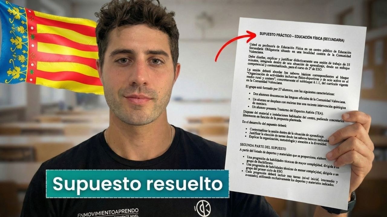 Análisis del supuesto EF Secundaria Valencia 2025 (casuística y habilidades)