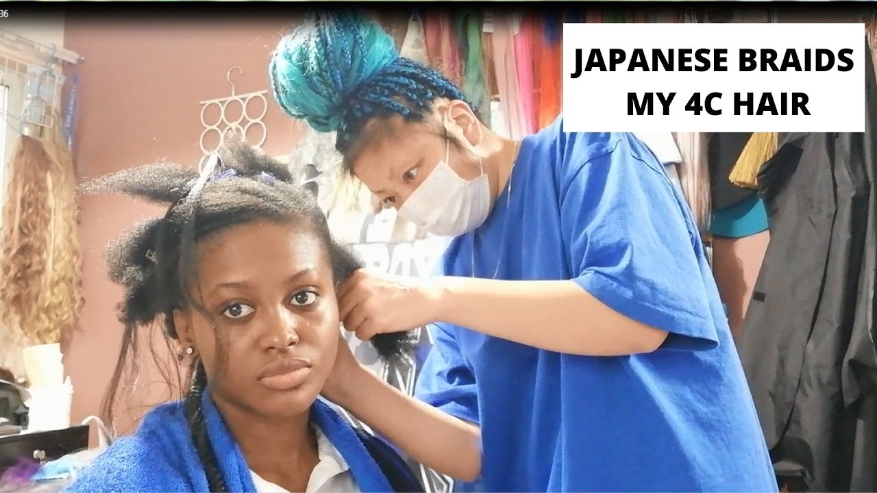 JAPANESE BRAIDS MY HAIR *Yay👍🏼or Nay👎🏼* II Her first Black Customer in Her 15 years of Braiding