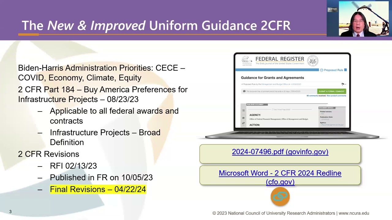 Uniform Guidance 2 CFR Edition - The Final Reveal * Gil Tran, Attain