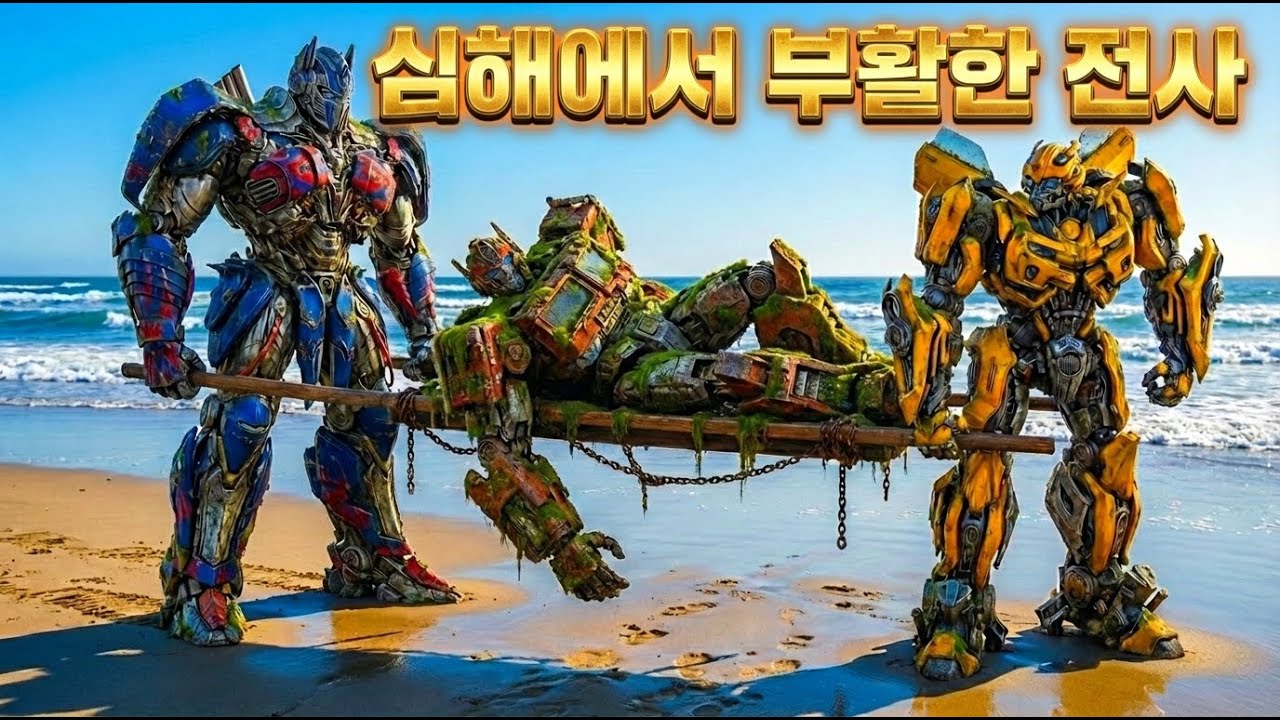옵티머스와 범블비가 심해에서 아이언하이드를 구출: 산 채로 묻힌 전사를 신급 히어로로 부활시키다! ⚡🌊