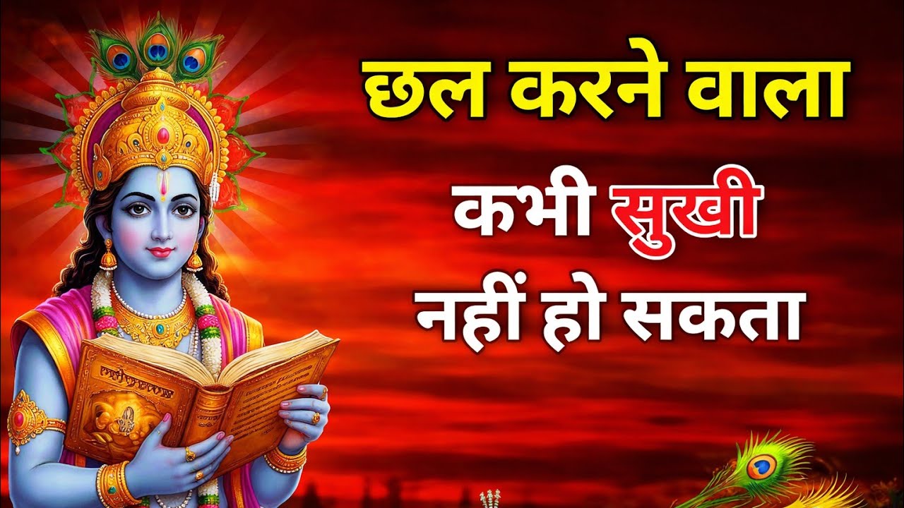 श्रीकृष्ण का सबसे कड़वा सत्य 🕉️ | छल करने वाला इंसान कभी सुखी नहीं हो सकता ⚔️#ShriKrishna #Dharma 