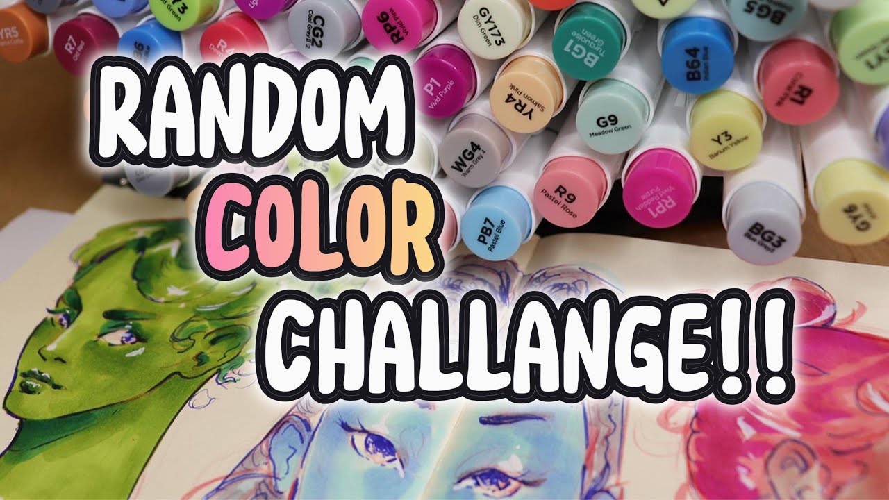 Random 3 Color Challenge Chill Sketchbook Drawing