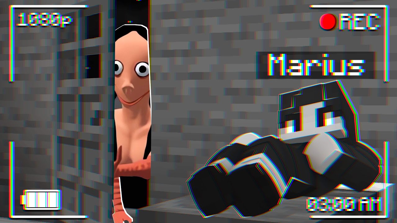 Momo a intrat în casa mea la 3 dimineața.. dar eu dormeam! (Minecraft)