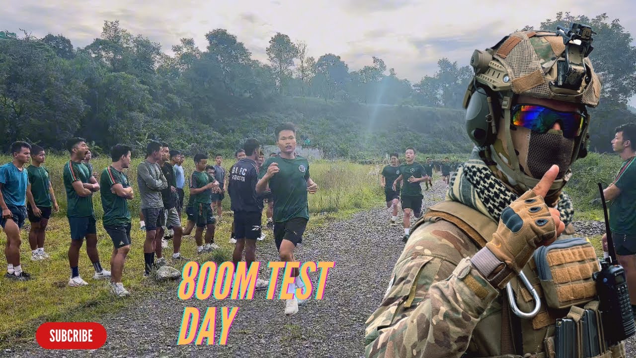 800m Test Day For British Army Selection (Gurkha Ultimate And Fitness Training Center)