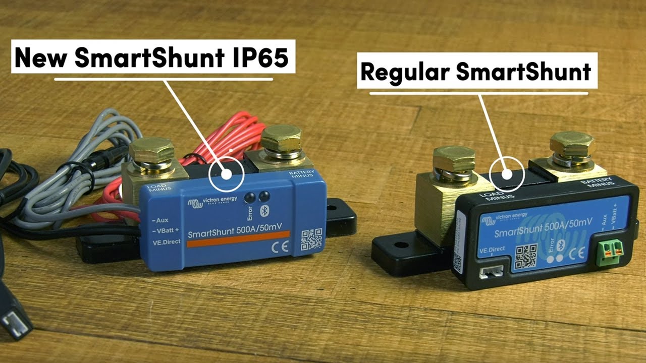 Монитор аккумулятора SmartShunt против водонепроницаемого монитора аккумулятора SmartShunt IP65 &mdash;...