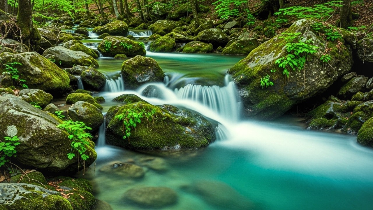 Peaceful Jungle River Sounds for Sleep 💤 Nature Ambience & White Noise