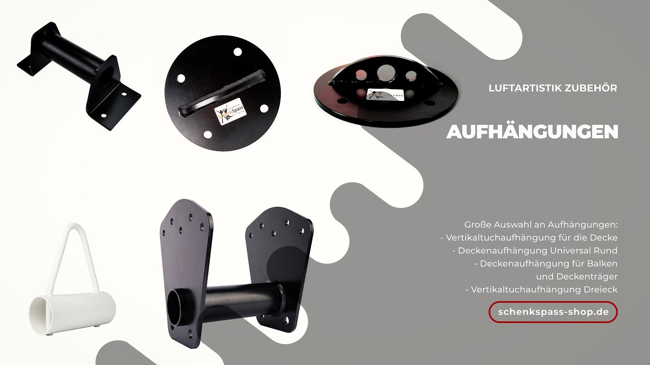 Wie hänge ich mein Vertikaltuch, Trapez, meine Strapaten & Aerial Hoops auf?