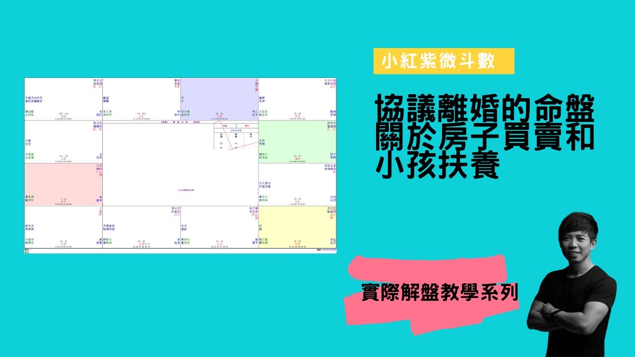協議離婚中的命盤｜【紫微斗數解盤教學】小紅紫微斗數