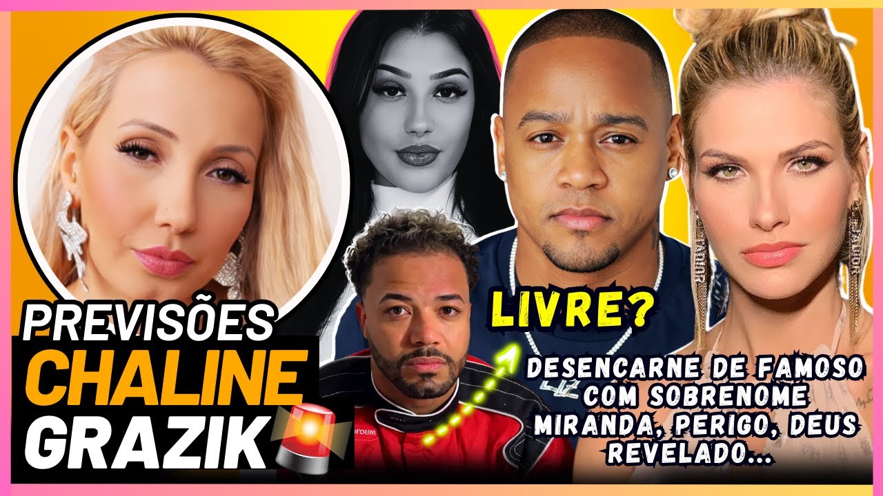 💥 PREVISÕES CHOCANTE DE CHALINE GRAZIK PARA O BRASIL, MUNDO E FAMOSOS