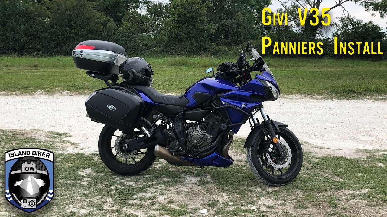 Givi V35 Pannier Install on the Yamaha Tracer 700