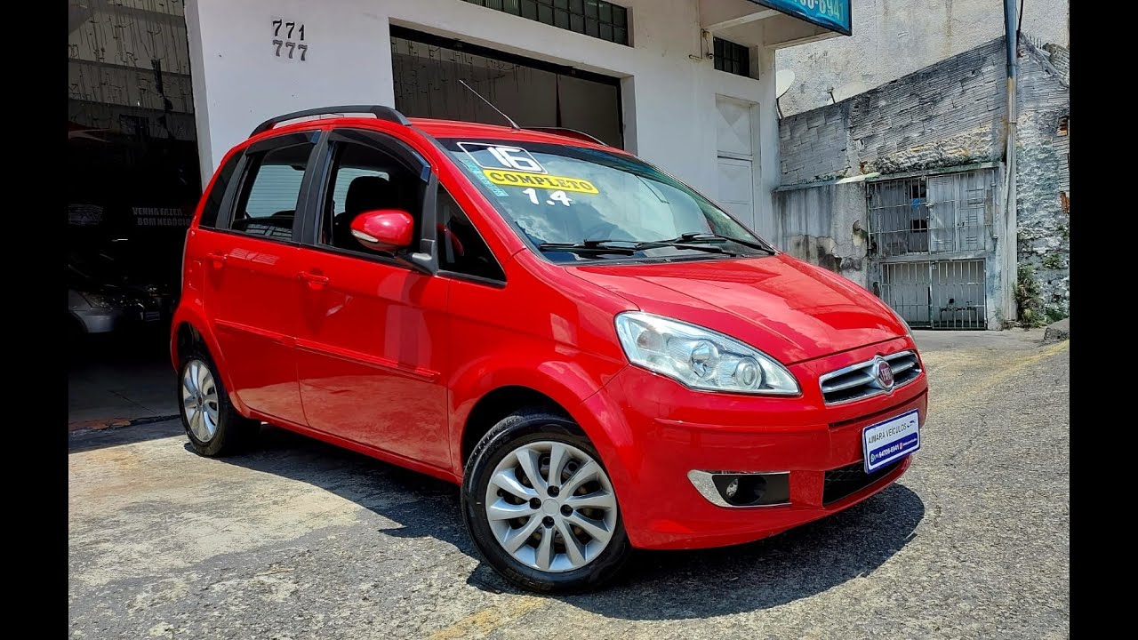 Fiat Idea Attractive 1.4 Completo - Ano 2016 - Flex - Vermelha