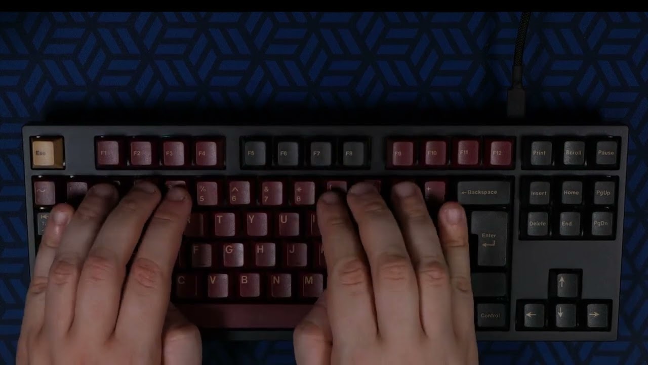 Typing test - Teclado mec&aacute;nico custom KBD8X mk2 de @30secondsforkill