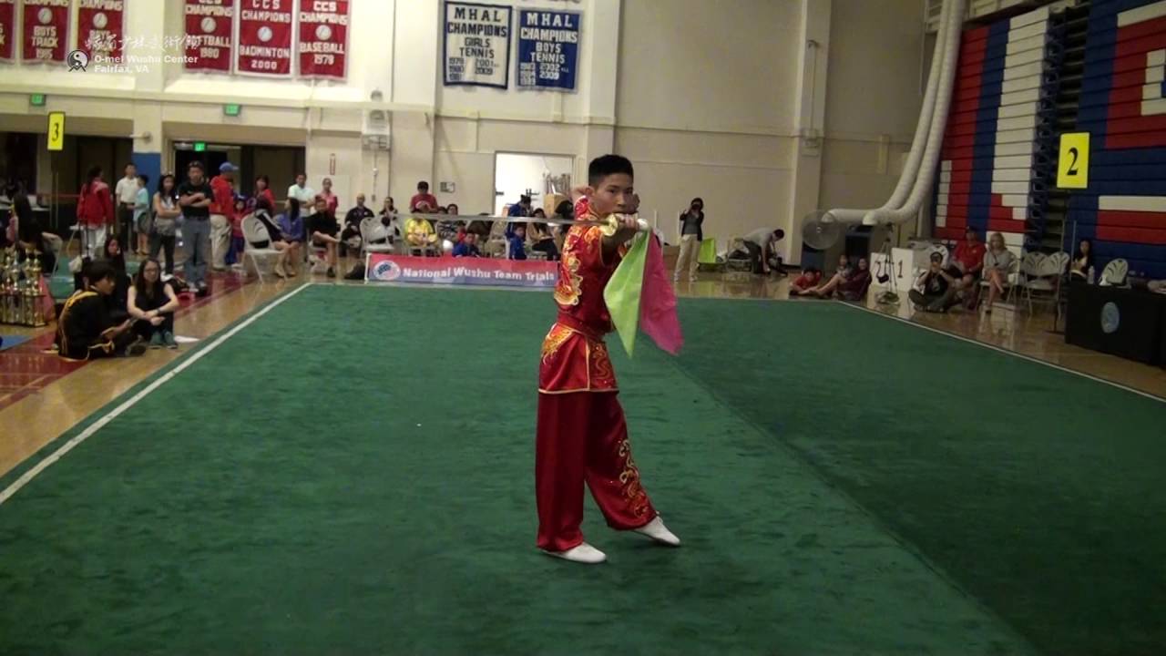 2016 USAWKF National Jr Wushu Team Trials - Alex Ni - Daoshu