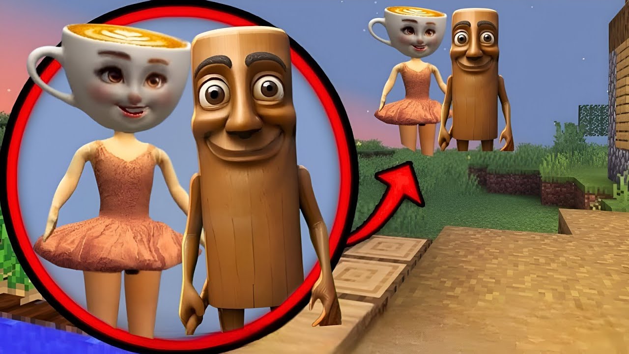 i Found Scariest TUNG TUNG SAHUR 😱 and BALLERINA CAPPUCCINA in Minecraft