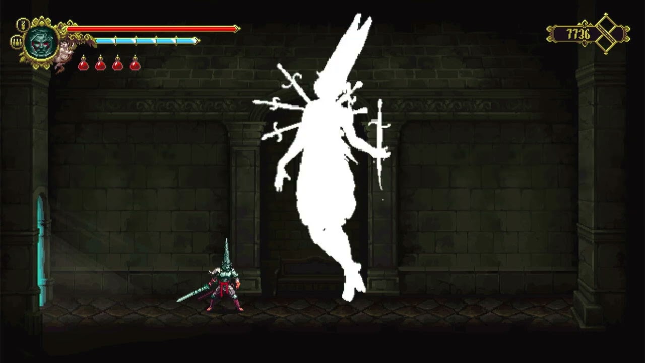 Blasphemous Progress - Our Lady of the Charred Visage Boss fight