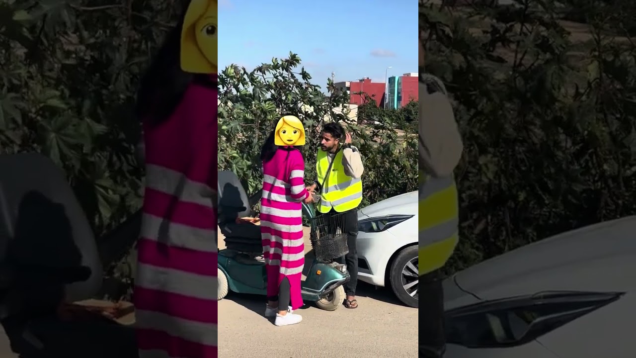 #مضحك معاق عساس بغى يتزوج بها بزز شافت طوموبيل ولات بغاه 😂