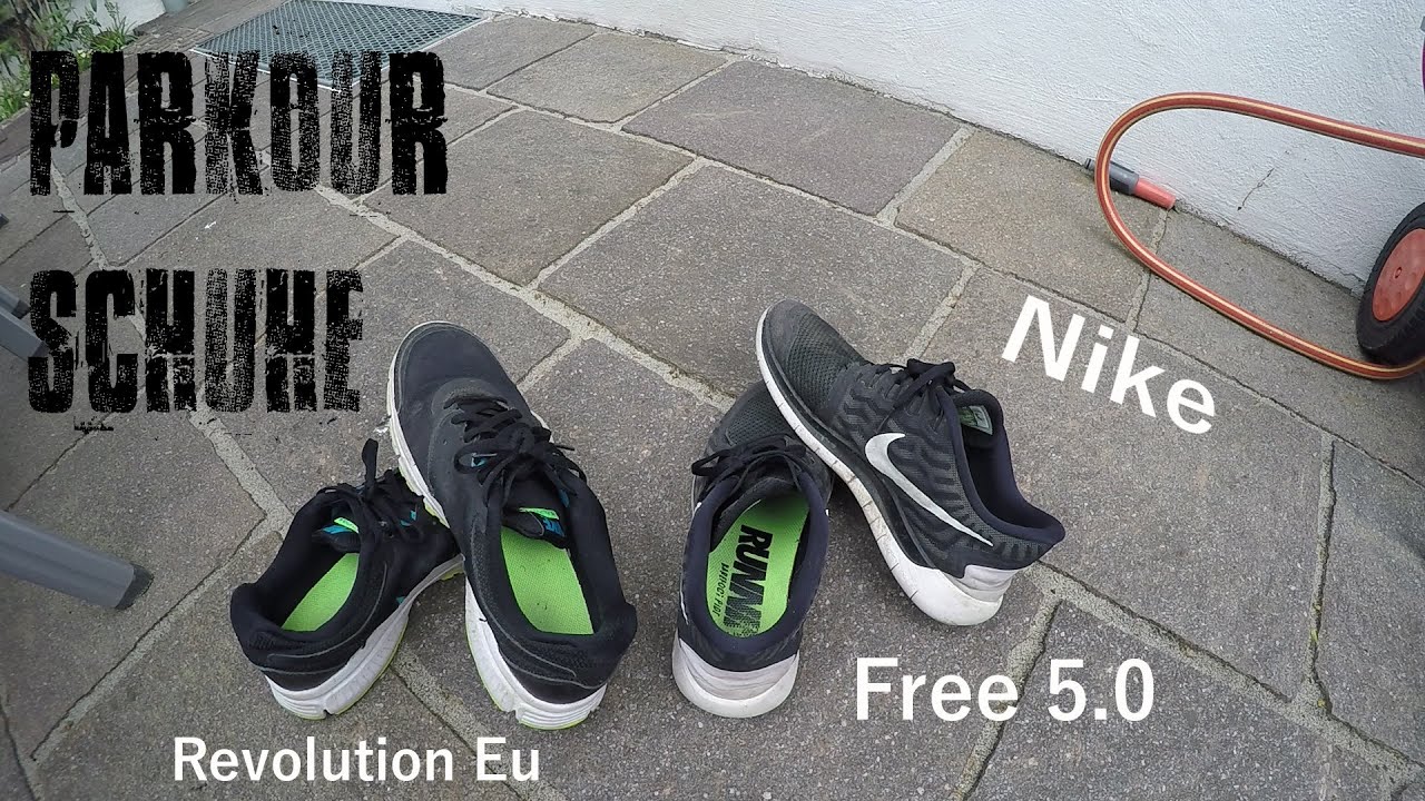 Parkour Schuhe | Nike Revolution Eu vs. Nike Free 5.0