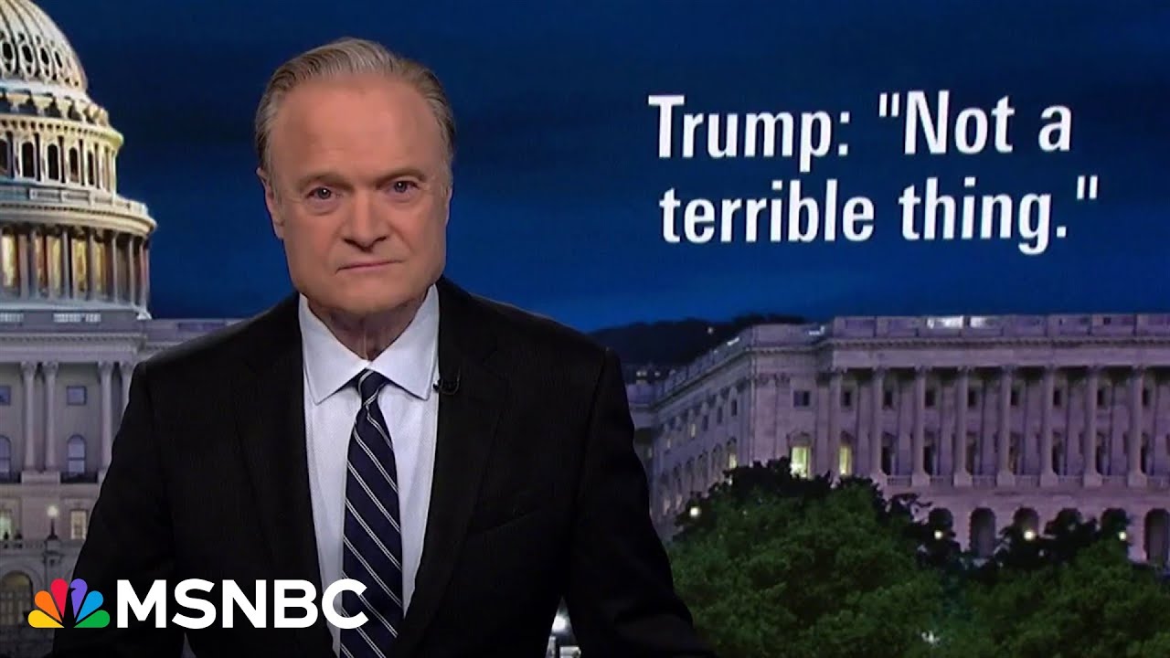 Lawrence: Trump uses his desk to hide his swollen ankles & his Atty. Gen. to hide the Epstein files